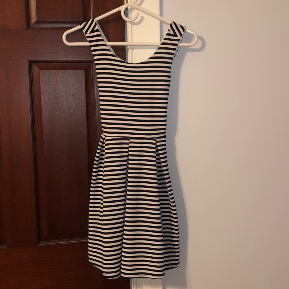 Striped going out dress
